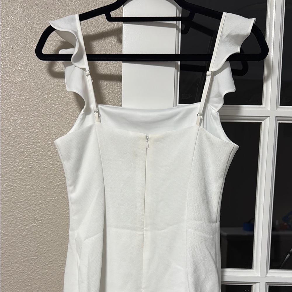 BCBGeneration White Ruffled Mini Sundress - Picture 3 of 9